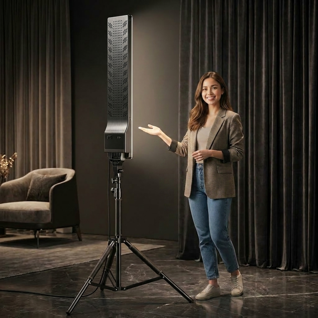 RL-100 Profesionalno LED Studio Svetlo sa Stativom i Daljinskim – TikTok, YouTube, Streaming, Fotografija i Makeup Rasveta