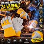 Radne Rukavice za Varenje – Zaštitne Kožne Rukavice za Zavarivanje 12 Pari