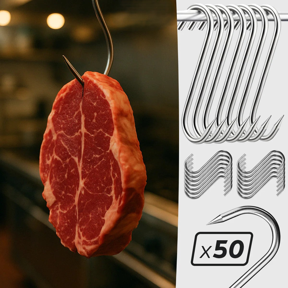 "S" Kuka za meso 50 kom