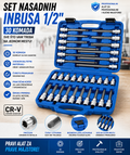 Set Nasadnih Inbusa 1/2" – 30 Komada Profesionalnih Imbus Nastavaka