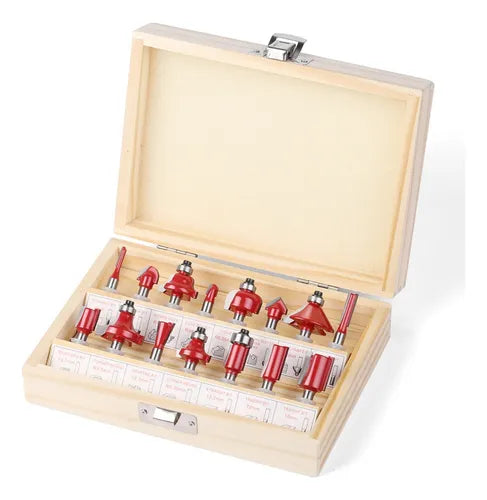 Set Glodala za frezer prihvat 6 mm 15 kom