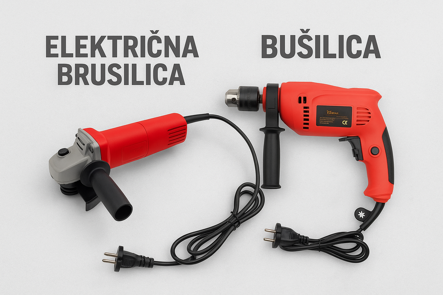 Set elektricna brusilica i bušilica