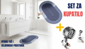 Set za Kupatilo – Silikonska Antiklizna Prostirka + Masažni Hydro Tuš