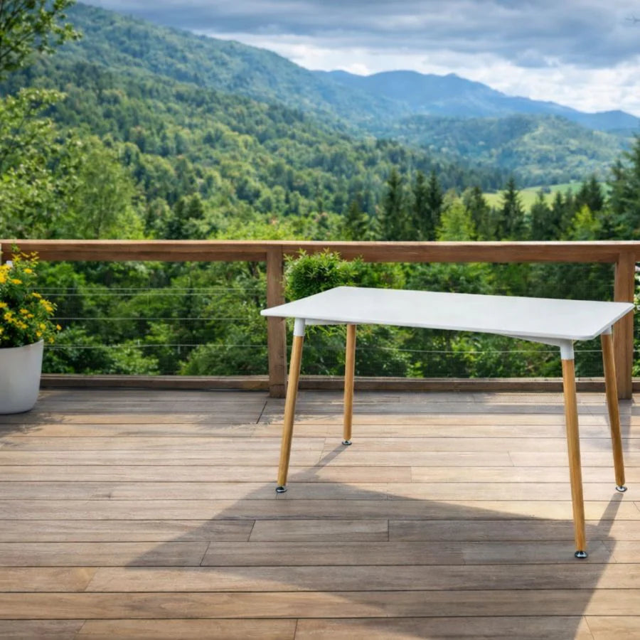 Skandinavski Sto 120x80 cm – Moderan Minimalistički Dizajn | Trpezarijski Sto za Dom i Kancelariju