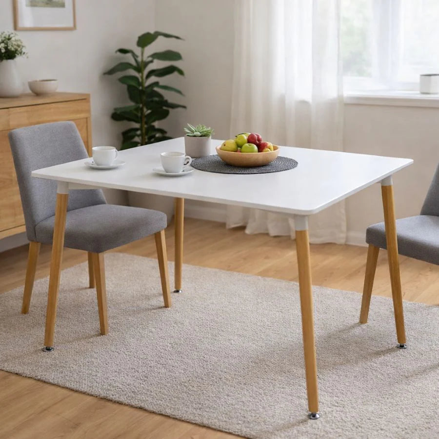 Skandinavski Sto 120x80 cm – Moderan Minimalistički Dizajn | Trpezarijski Sto za Dom i Kancelariju