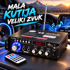 Bluetooth Pojačalo za Auto BT-298A 12V/220V – Audio Pojačavač sa Bežičnom Bluetooth Konekcijom