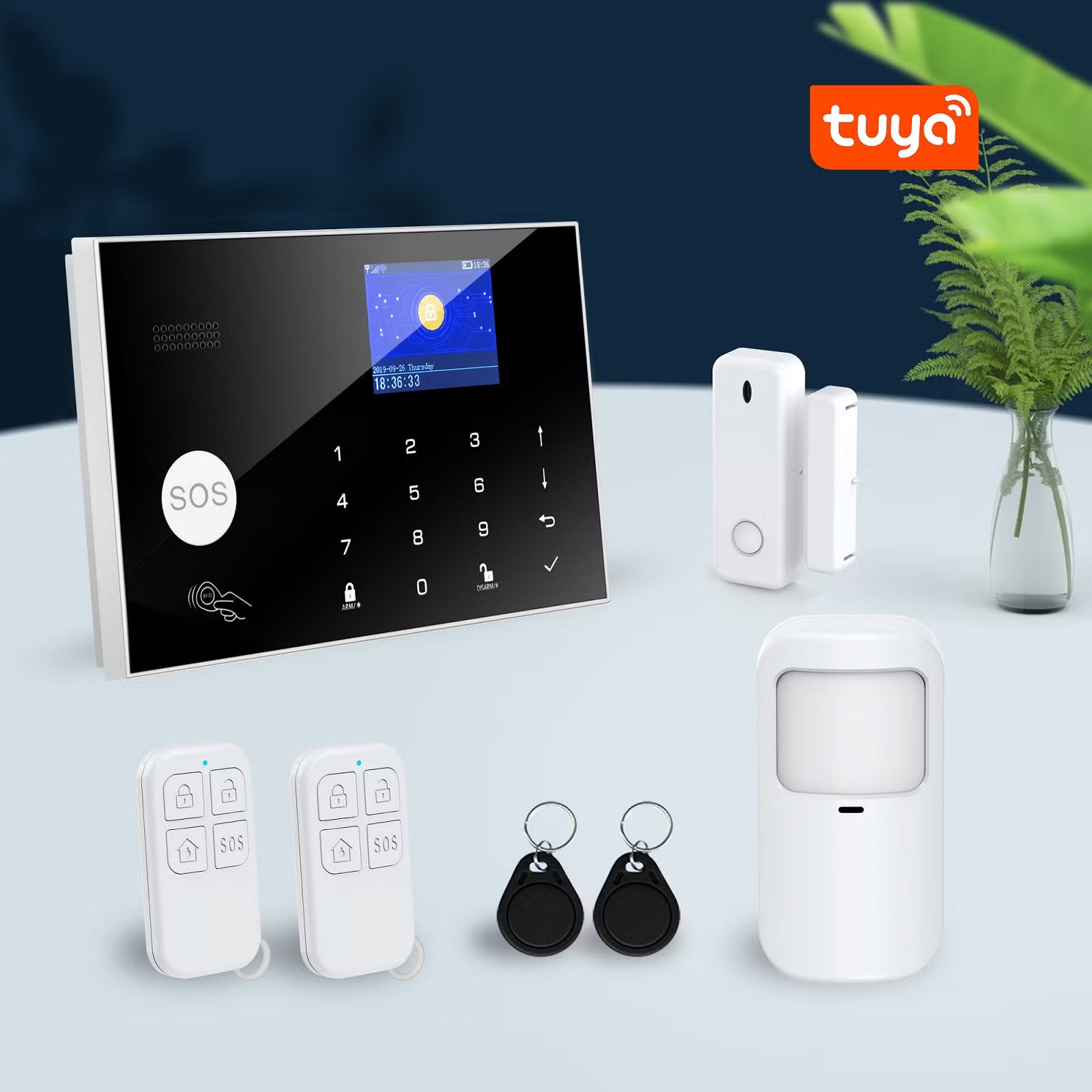 Smart WiFi GSM Alarm sa SIM Karticom i Ugrađenom Baterijom – Bežični Kućni Alarmni Sistem za Dom i Lokal