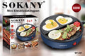 Sokany 3 u 1 mini električni gril tiganj
