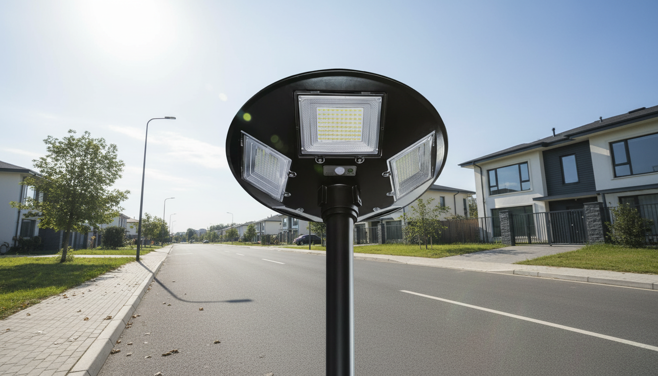 Solarna LED Ulična Lampa 300W – Vodootporna, Senzor Pokreta i Daljinski Upravljač