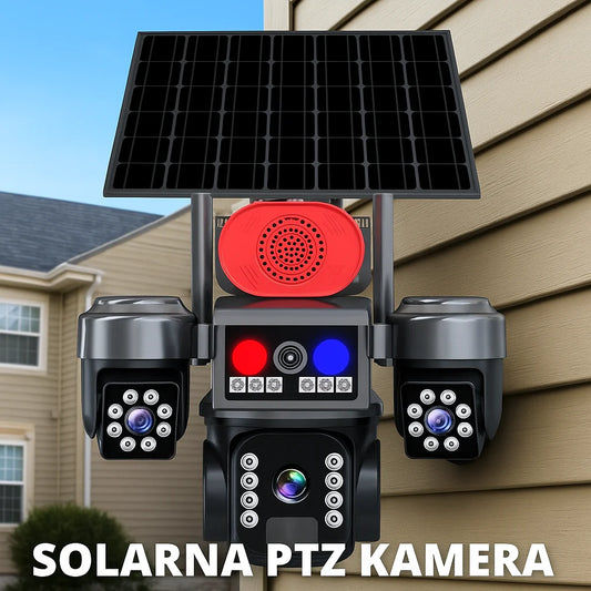 Solarna PTZ Kamera sa tri sočiva 4G 25mpix