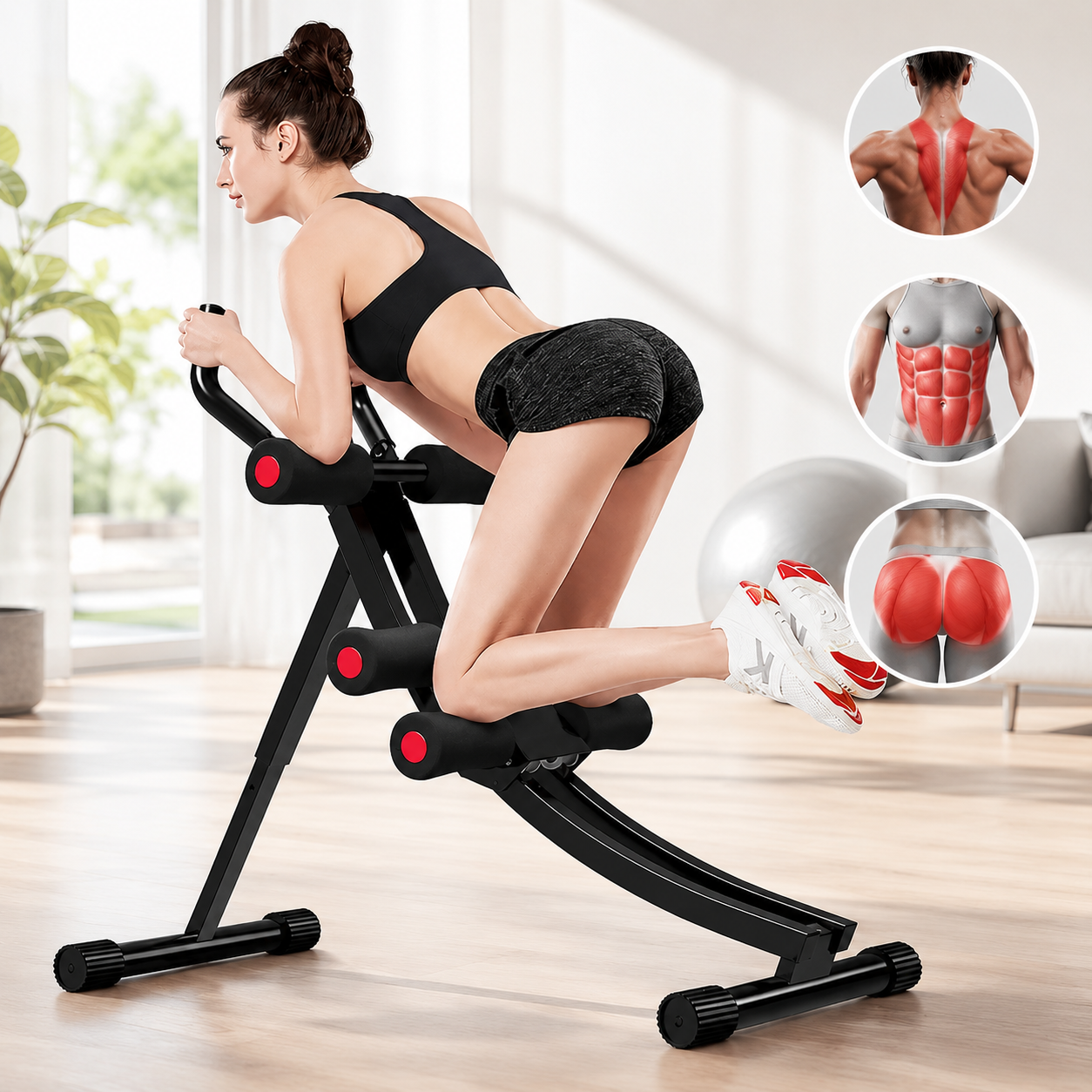 Leđa, Stomaka i Trbušnjaka – Multifunkcionalni Trenažer za Kućni Fitness i Jačanje Abdomena