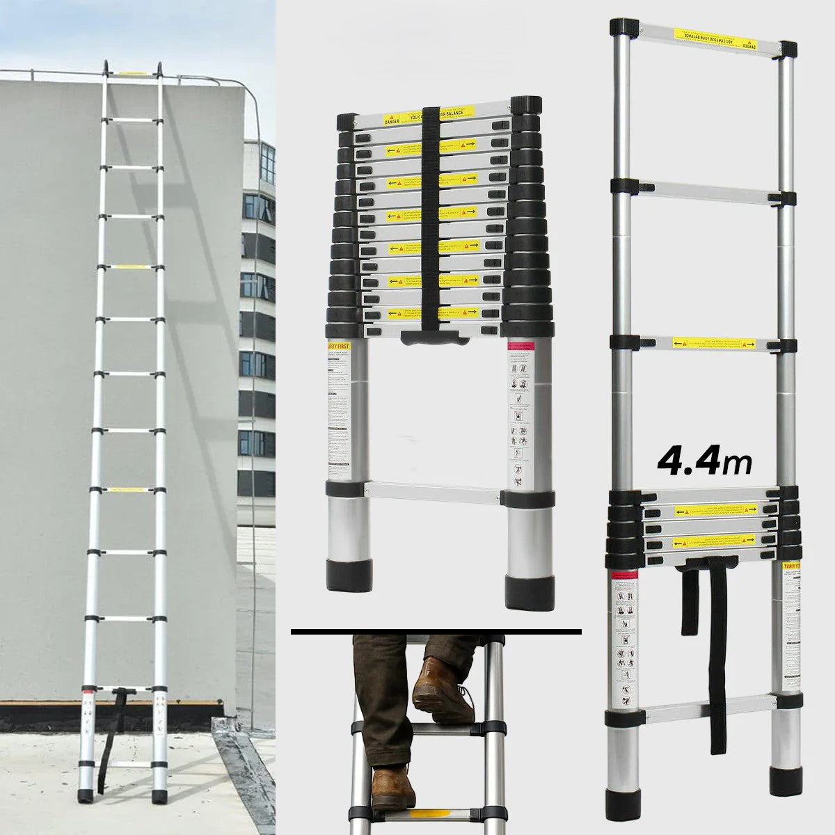 Teleskopske merdevine 4.4m