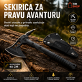 Tomahawk Sekirica za Outdoor i Rad u Prirodi 40 cm – Čelično Sečivo i Zaštitna Futrola