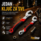 Univerzalni Ključevi Set 2 Komada – Podesivi Višenamenski Ključevi za Matice, Cevi i Popravke
