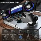 Bluetooth MP3 FM Transmiter sa LCD Displejem – Auto Punjač, Handsfree Pozivi, USB i Brzo Punjenje