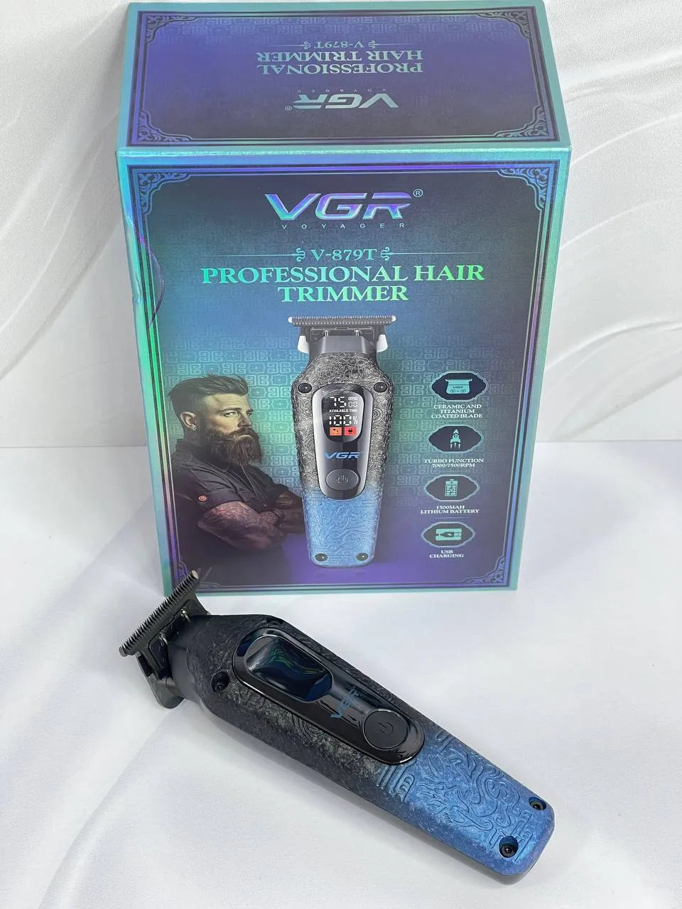 VGR V-879T Bežična Wet & Dry Mašinica za Šišanje – Punjiva Profesionalna Trimer Mašina