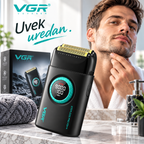 VGR V-377 Profesionalni Električni Brijač – Shaver sa Duplim Folijama, 9000 RPM i LED