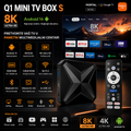 V Box S 8K Android 14 – Smart TV Box sa WiFi, 4K/8K Ultra HD, HDMI i Brzim Performansama