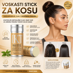Voskasti Stick za Kosu 1+1 GRATIS – Trenutno Zaglađivanje Baby Hair Vlasi i Dugotrajno Učvršćivanje Frizure