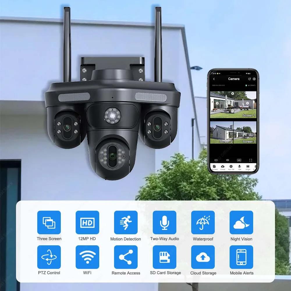 IP Wifi Kamera sa Tri Sočiva i 12MP Rezolucijom