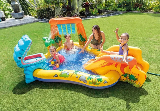 INTEX Dino Play Centar Bazen za Decu – Vodeni Park sa Toboganom