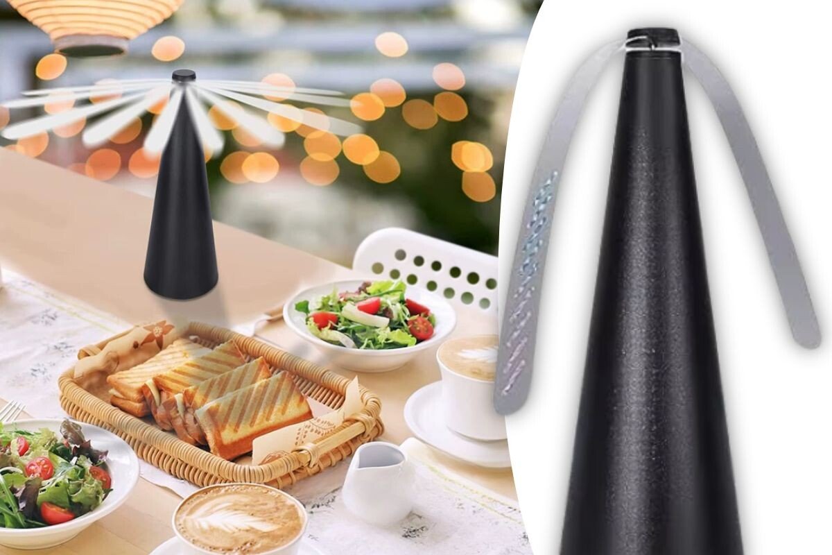 Ventilator Protiv Muva za Sto – Bez Hemikalija i Sprejeva | InsecFan Zaštita Hrane za Terasu, Kuhinju i Dvorište