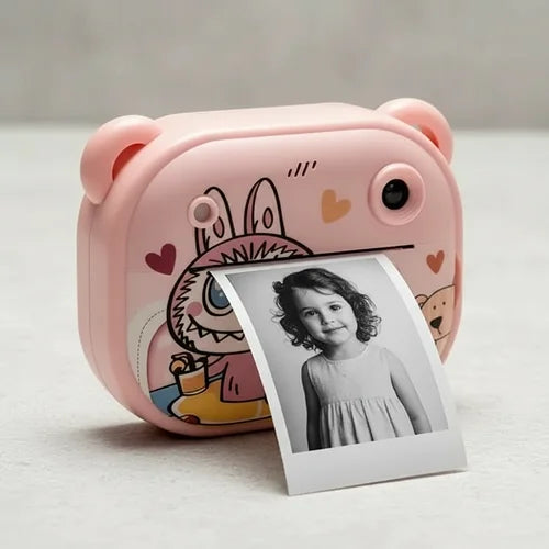 Labubu Instant Fotoaparat sa Štampačem Slika za Decu – Digitalna Kamera sa Trenutnim Printom Fotografija