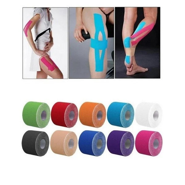 Kinesio Tape Trake za Mišiće i Zglobove – Elastične Sportske Trake za Podršku, Oporavak i Ublažavanje Bolova 1+1 GRATIS