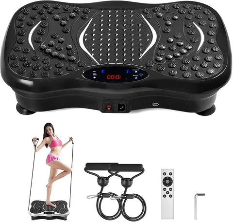 Vibraciona ploča za fitnes i masažu sa daljinskim upravljačem
