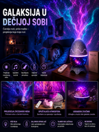 Aurora Lampa Jaje Dinosaurusa Projektor Zvučnik