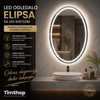 LED Ogledalo Elipsa sa LED Svetlom – Premium Ogledalo za Moderno Kupatilo