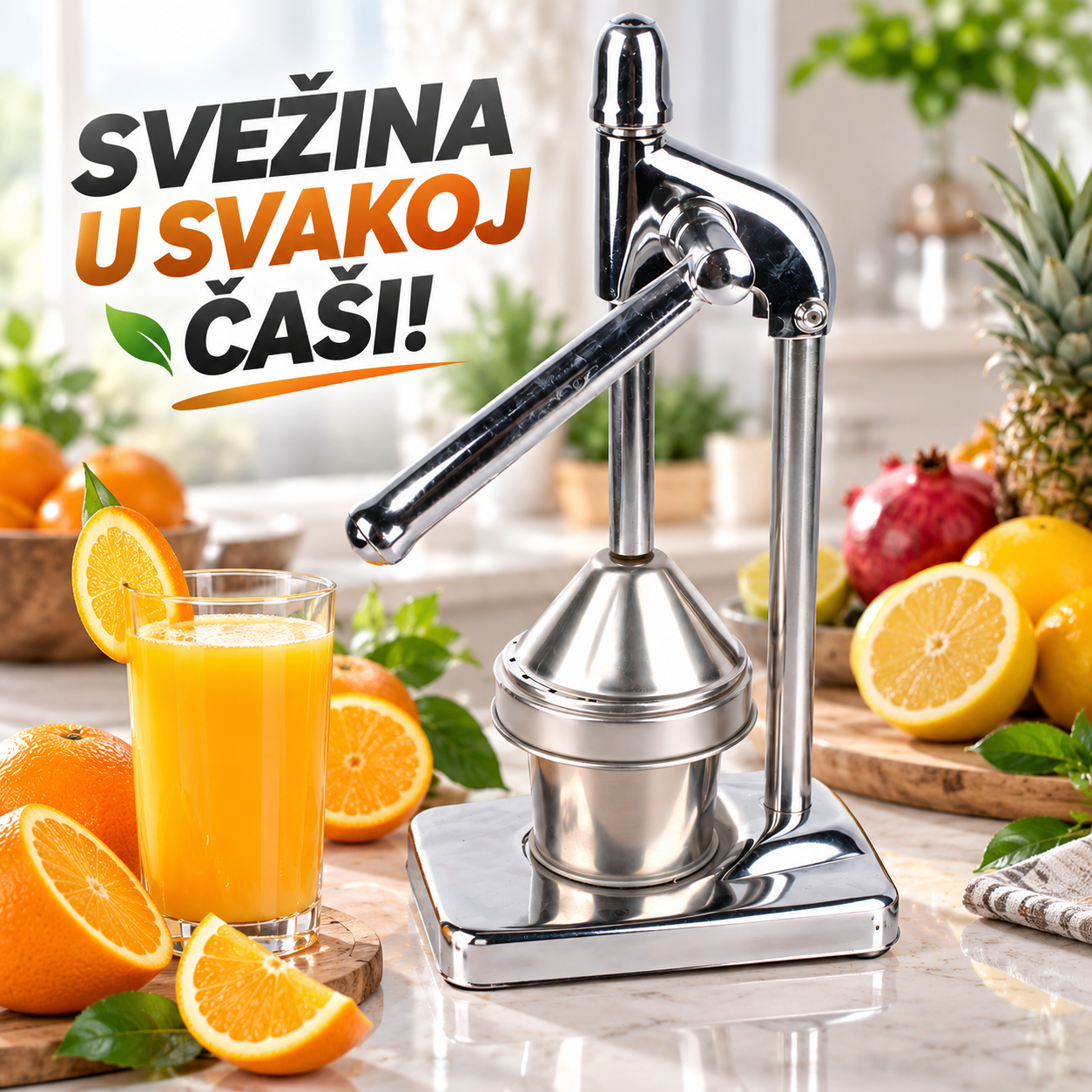 Presa za Ceđenje Voća – Ručni Sokovnik za Sveže Sokove od Voća i Povrća