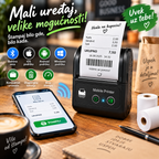 Termalni Prenosivi Štampač – Bežični POS Printer za Račune, Nalepnice i Mobilnu Štampu