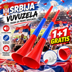 Srbija Vuvuzela Truba 1+1 GRATIS – Navijačka Truba za Utakmice i Proslave
