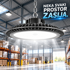 Ultra Jake UFO LED Industrijska Lampa – Profesionalna LED Rasveta za Hale, Magacine, Radionice i Industrijske Prostore | Jako i Štedljivo Osvetljenje