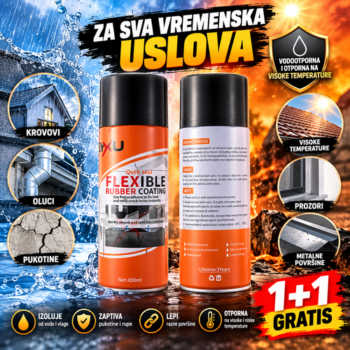 Guma u spreju za izolaciju, zaptivanje i lepljenje 1+1 Gratis