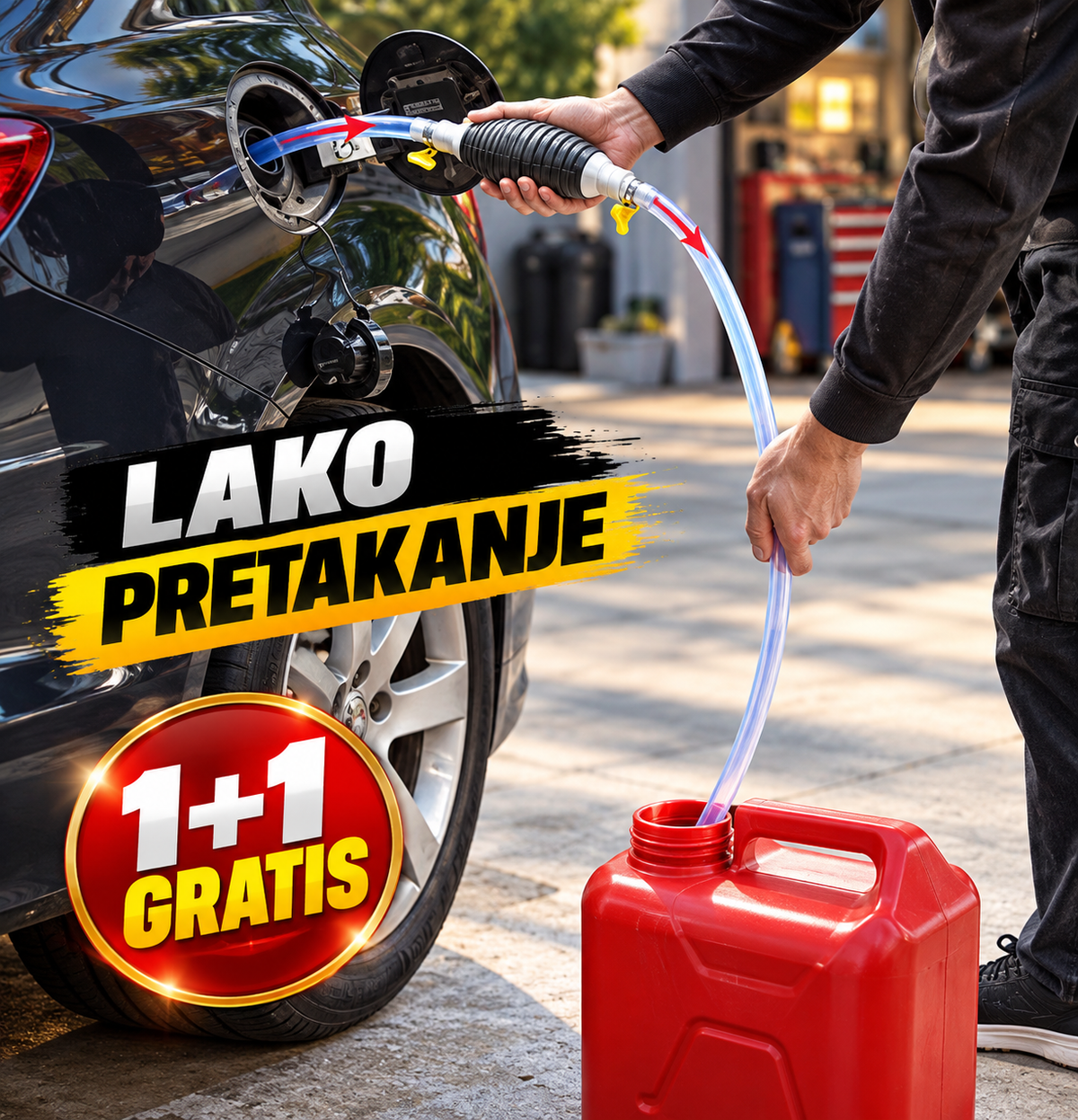 Pumpa za pretakanje goriva i tecnosti 1+1 Gratis