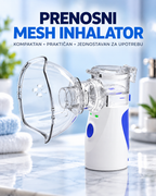 Prenosni Ultrazvučni Inhalator Mesh Nebulizer – Kompaktan Aparat za Inhalaciju