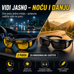 HD Naočare za Dnevnu i Noćnu Vožnju – Anti-Glare Naočare za Vozače protiv Odsjaja i Blještanja