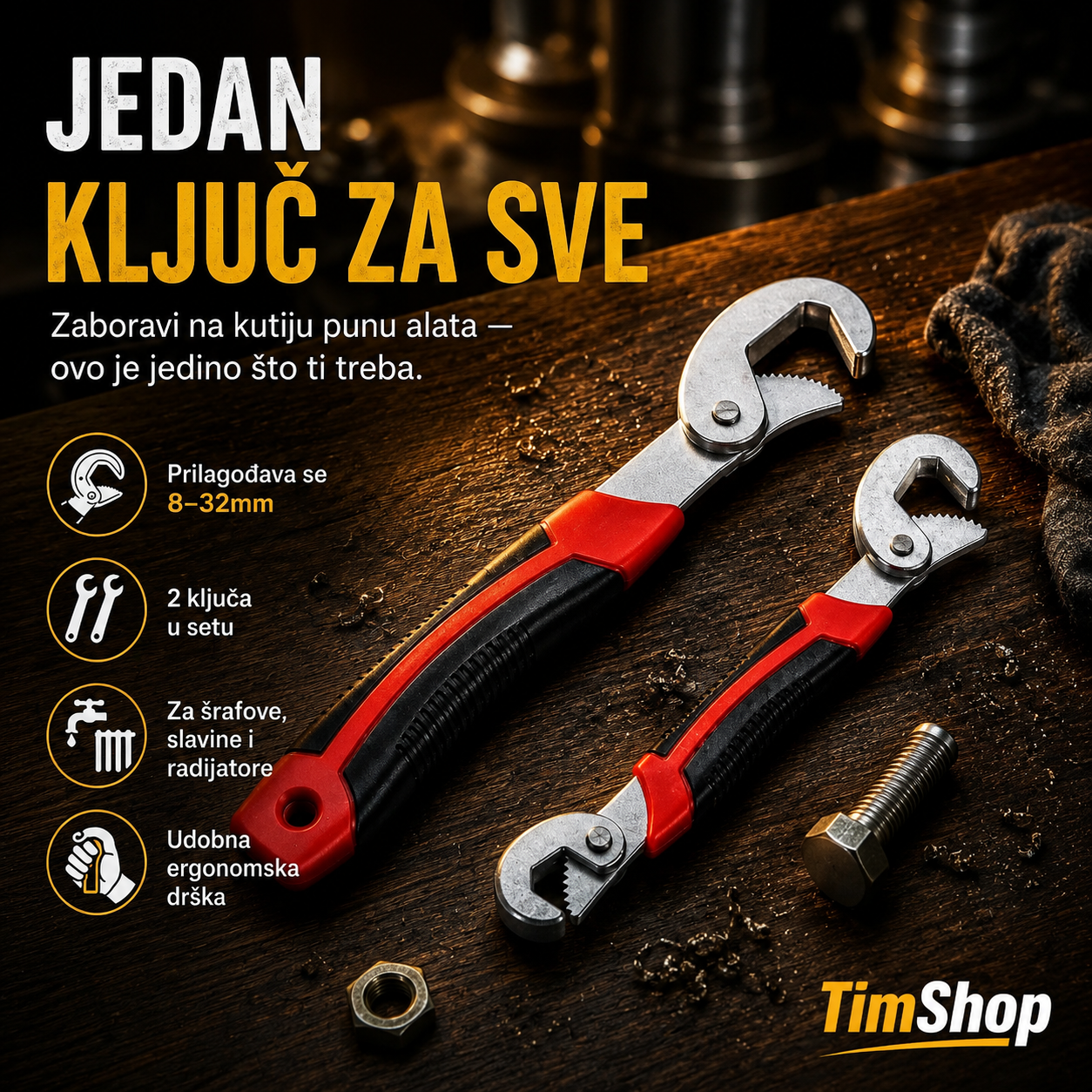 Univerzalni ključevi komplet 2 komada