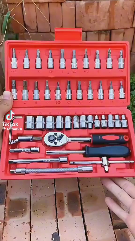 Gedora set imbusa , torexa, srafcigera od 46 delova