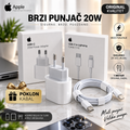 rzi Punjač 20W sa Originalnim Kablom na Poklon – Fast Charger za Telefon, USB Brzo Punjenje