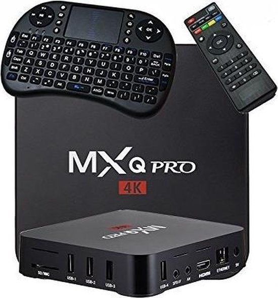 Android TV Box MXQ Pro 4K Android 11 4GB/64GB +Svet tastaturura