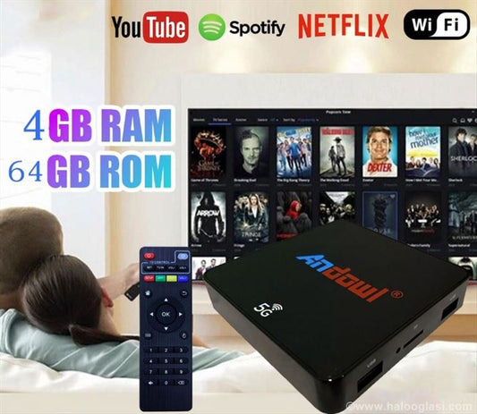 Android Smart TV Box Q-T9 4GB+64GB