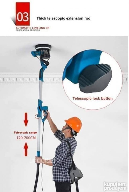 Zirafa slajferica sa usisivacem i potenciometrom i led svetlom 720w