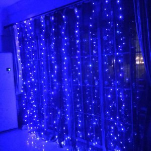 LED zavesa novogodisnja 3x3 metara Plava