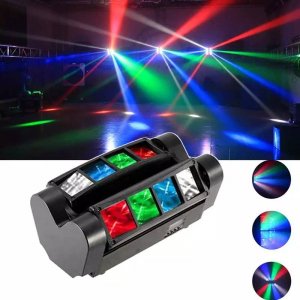 Led roto glava Spider 8x3w RGB Rasveta